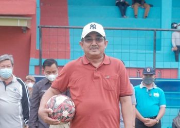 Bupati Tanjungjabung Barat Buka Pertandingan Sepak Bola OPD CUP Tahun 2022