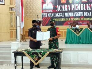 Bupati Tanjungjabung Barat Buka Upacara TMMD KE 113