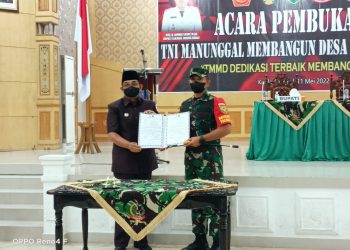 Bupati Tanjungjabung Barat Buka Upacara TMMD KE 113