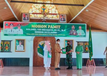 Bupati Fadhil Arief Hadiri Acara Mohon Pamit Dandim 0415/Jambi