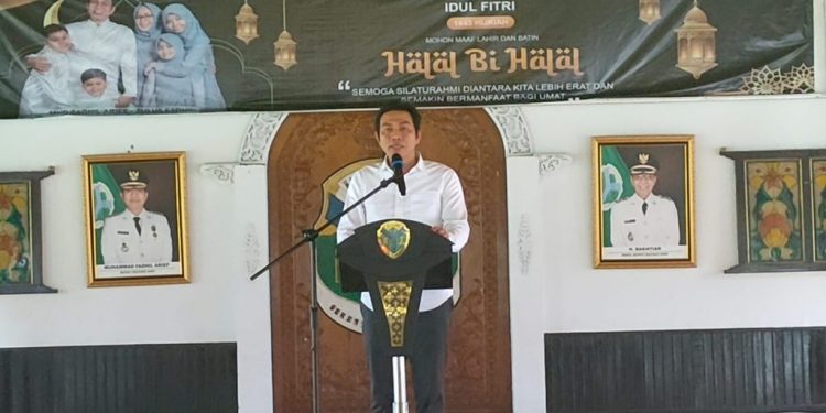 Bupati Fadhil Arief Gelar Halal Bihalal dengan Dandim 0415/Jambi