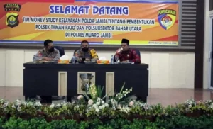 Ketua DPRD Muaro Jambi, Yuli Setia Hadiri Monev Studi Kelayakan Polsek Taman Rajo