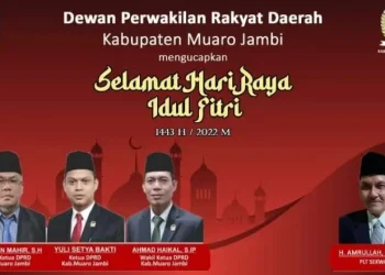 DPRD Muaro Jambi Ucapkan Selamat Hari Raya Idul Fitri 1443 H