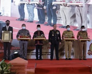 Pj Bupati Muarojambi Hadiri Syukuran HUT Bhayangkara ke-76 di SPN Polda Jambi