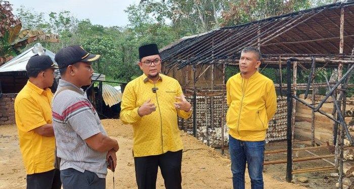 Ivan Wirata DPRD Provinsi Jambi Kunjungi Keluarga Korban Kebakaran di Muaro Jambi