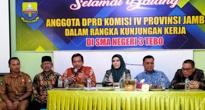 Tingkatkan Kualitas Pendidikan, Komisi lV DPRD Provinsi Jambi Kunjungan Kerja ke SMAN 3 Tebo