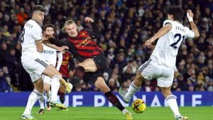 Hasil Liga Inggris: Man City Hajar Leeds, Haaland 2 Gol