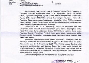 Herlambang Diam-Diam Ajukan Sebagai Plt atau Plh, Gubernur Al Haris: Herlambang Agar Ditarik Lagi Jadi Dosen Unja