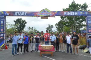 Pj Muarojambi Menggelar Road Race Memperingati HUT Ke-39 Desa Bukit Baling
