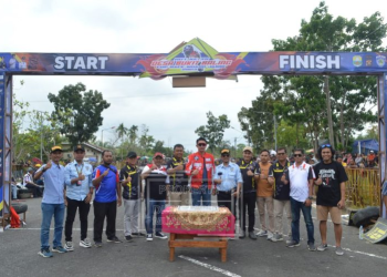 Pj Muarojambi Menggelar Road Race Memperingati HUT Ke-39 Desa Bukit Baling