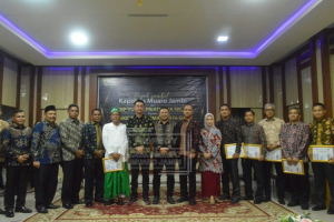 PJ Bupati Muarojambi Bachyuni Deliansyah.SH. MH Menghadiri Pisah Sambut Kapolres Muarojambi dari AKBP Yuyan Priatmaja SIK. MH