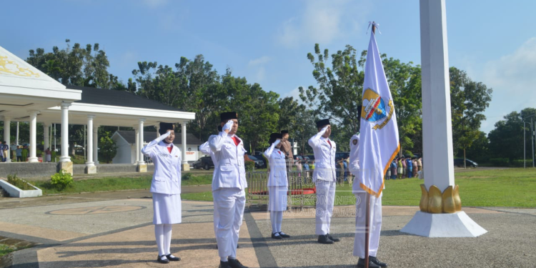 Pemkab Muarojambi Melaksanakan Upacara HUT-66 Provinsi Jambi