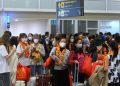 Ratusan Turis China Terbang Perdana dari Shenzhen Disambut di Bali