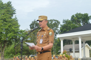 Pj Bupati Muarojambi Kembali Menjadi Inspektur Upacara Pada Apel Gabungan