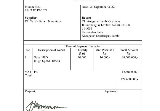Nakal! Temuan Kuatkan Dugaan PT TGN Bermain Minyak dengan Perusahaan Tambang Serta Manipulasi Pajak