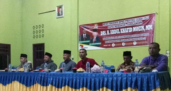 Anggota DPRD Provinsi Jambi Abdul Khafid Moein Reses di Tabir Selatan, Terima Usulan Soal Rehab Jalan