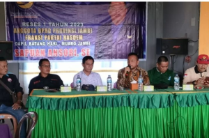 Anggota DPRD Provinsi Jambi Sapuan Ansori Reses Awal Tahun Bersama Awak Media