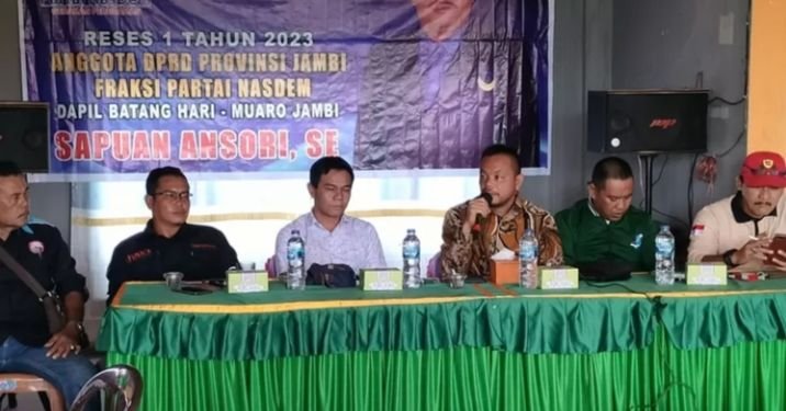 Anggota DPRD Provinsi Jambi Sapuan Ansori Reses Awal Tahun Bersama Awak Media