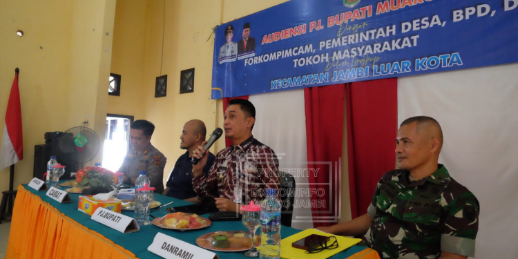 Audiensi Pj Bupati Muarojambi, Forkompimcam, Perangkat Desa dan Masyarakat Jaluko