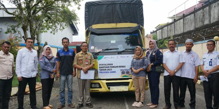 Merangin Launching Bantuan Pangan Pusat Serentak di Seluruh Indonesia