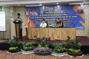 Gubernur Al Haris Berharap Sosialisasi Uji Kompetisi Kepala Sekolah SMK Dapat Meningkatkan Pendidikan Kejuruan