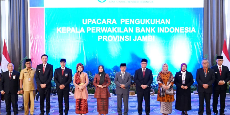 PJ Bupati Muarojambi Menghadiri Acara Pengukuhan Kepala Perwakilan Bank Indonesia Provinsi Jambi