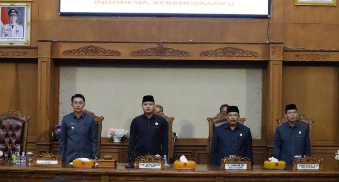 DPRD Muarojambi Menggelar Paripurna Rekomendasi LKPJ 2022 Turut Hadir OPD Terkait