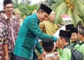 Bupati Batanghari Fadhil Arief Halal Bihalal ke Desa Rambutan Masam