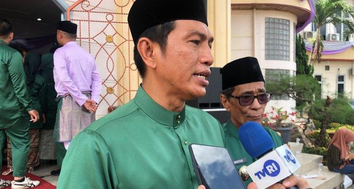 Bupati Batanghari Sholat Idul Fitri di Masjid As Syuhada Desa Terusan
