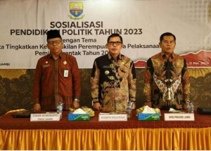 Anggota DPRD Provinsi Jambi Fadli Sudria Menghadiri Sosialisasi Pendidikan Politik Tahun 2023