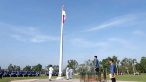 Pemkab Muarojambi Menggelar Upacara Hardiknas Bacakan Sambutan Mendikbudristek