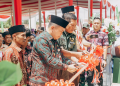 Meresmikan Gedung MTS Soleh Al Mubarok, Al Haris Mengingatkan Pentingnya Pendidikan