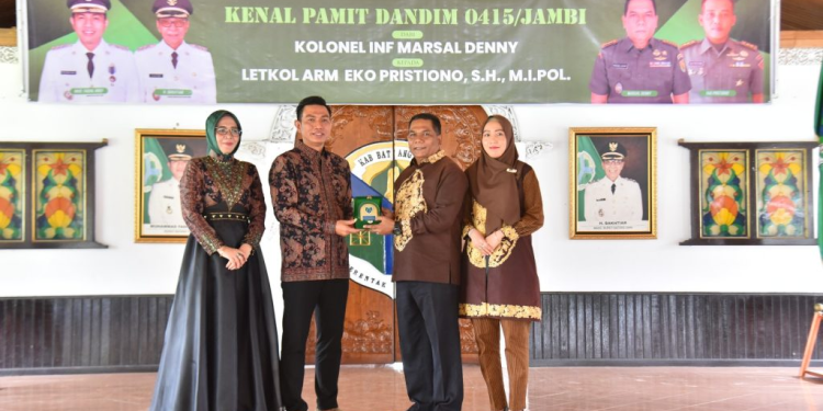 Bupati Batanghari Fadhil Arief Kenal Pamit Bersama Dandim 0415/Jambi