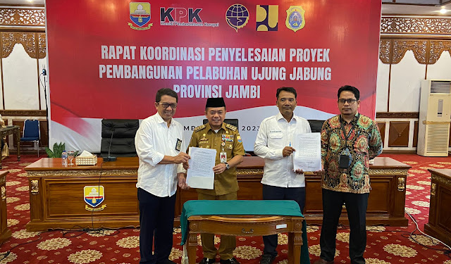 Pemprov Jambi Memimpin Rapat Koordinasi Komisi Pemberantasan Korupsi yang Diselenggarakan Secara Tertutup