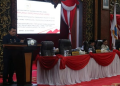 Al Haris Menyampaikan Penjelasan 2 Ranperda Pemprov Jambi Dalam Sidang Paripurna DPRD