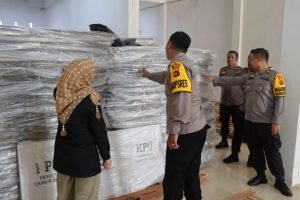 Optimalkan Pengamanan Pemilu 2024, Kapolres Tebo Cek Gudang Logistik