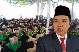 Hadiri Wisuda IAI SMQ Bangko, H Mukti Minta Wisudawan Jangan Cepat Kawin
