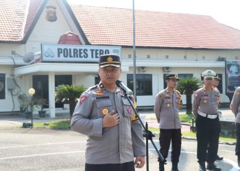 Polres Tebo Melaksanakan Patroli Skala Besar Satgas Operasi Mantap Brata 2023-2024