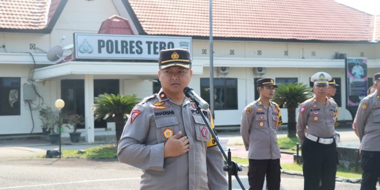 Polres Tebo Melaksanakan Patroli Skala Besar Satgas Operasi Mantap Brata 2023-2024