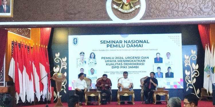 Edukasi Pemilih Pemula, DPD PIKI Jambi Gelar Seminar Nasional Pemilu Damai