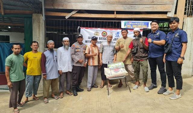 Libatkan Baznas Provinsi Jambi, Satgaswil Jambi Densus 88 AT Polri Sumbang Material Bangunan Untuk Pembangunan Masjid dan Musala