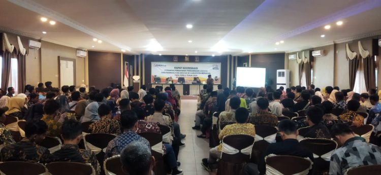 Bawaslu Kabupaten Merangin menggelar Rakor Pengawasan Logistik Panwascam. (DETAIL/Daryanto)