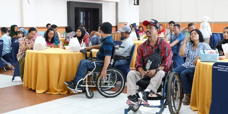 Proses edukasi dan sosialisasi pajak yang digelar Kanwil DJP Sumut I.