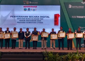Proses penyerahan DIPA untuk Provinsi Sumatera Utara berjumlah Rp 67,82 triliun.