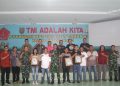Dandim Sarko usai coffee morning bareng sejumlah awak media di Kabupaten Merangin. (DETAIL/ist)