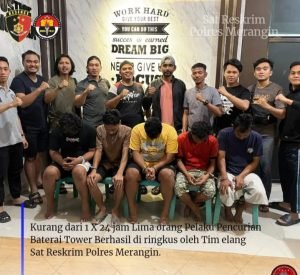 Komplotan Pencuri Baterai Telkomsel yang Diciduk Polisi