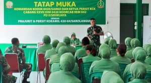 Dandim Sarko Berikan Pengarahan dan Tatap Muka Bersama Prajurit