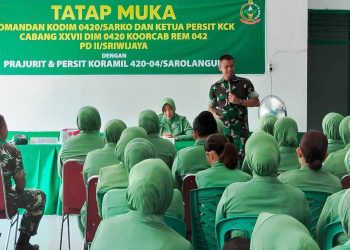 Dandim Sarko Berikan Pengarahan dan Tatap Muka Bersama Prajurit