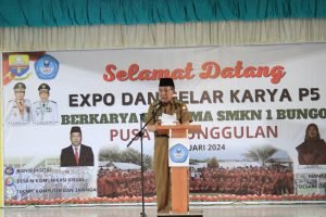 Wagub Sani Apresiasi Expo dan Gelar Karya P5 Di SMK N 1 Bungo