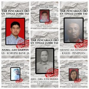 Dari Kasus Bank Jambi Hingga Tambang Ilegal, Berikut 8 DPO Kejati Jambi